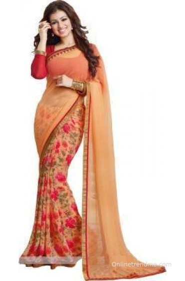 ARYAFASHION Self Design Bollywood Georgette Sari